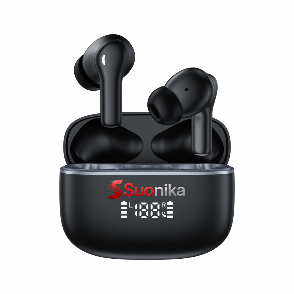Suonika M20 – Auricolari Wireless con ANC+ENC 4 microfoni 
🎧 Suono potente • Zero rumore • Libertà totale