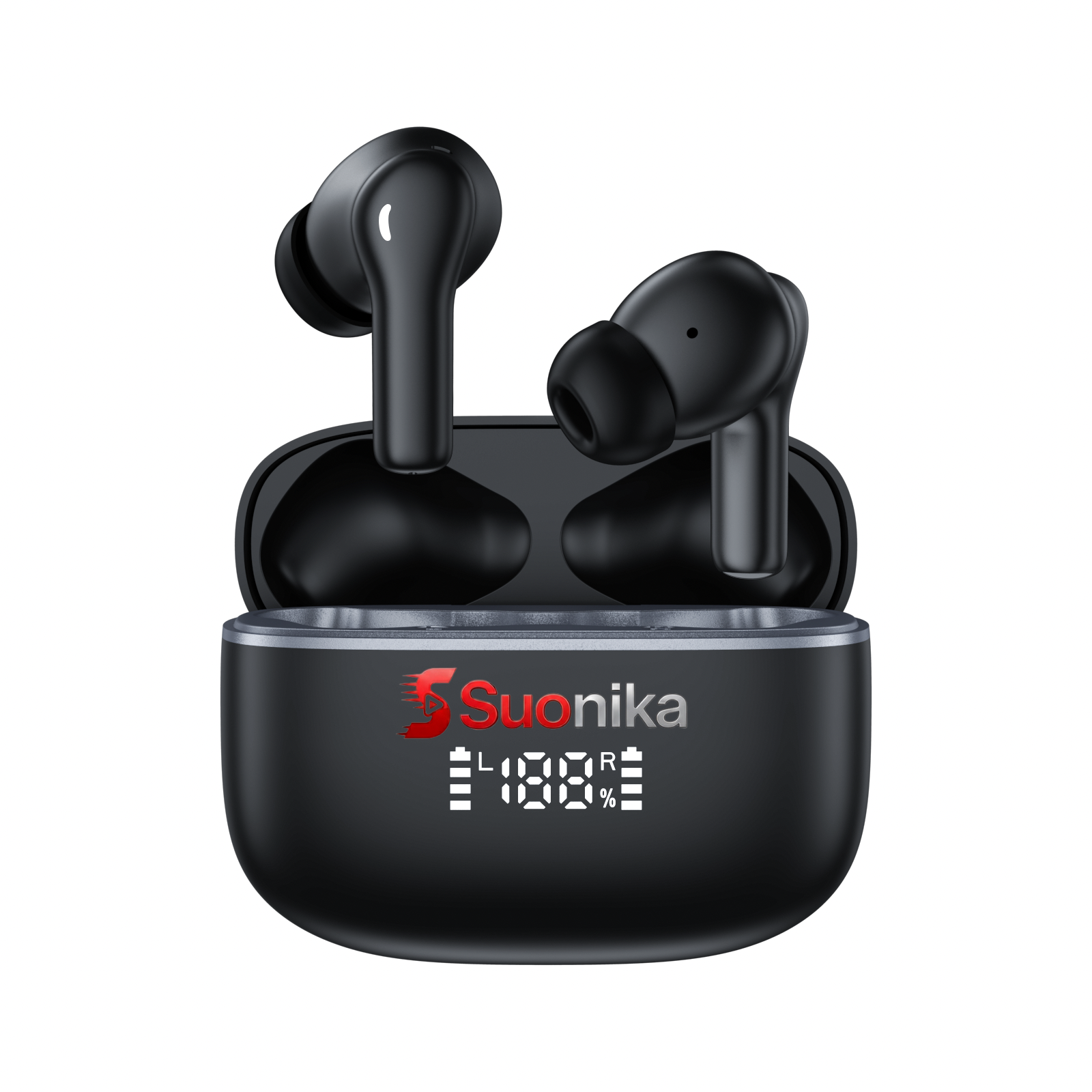 Suonika M20- Auricolari vero senza fili con cancellazione del rumore ,compatibili con Apple e Android, nuovo V5.4 con ANC- potente, perfetto palestra e lavoro.