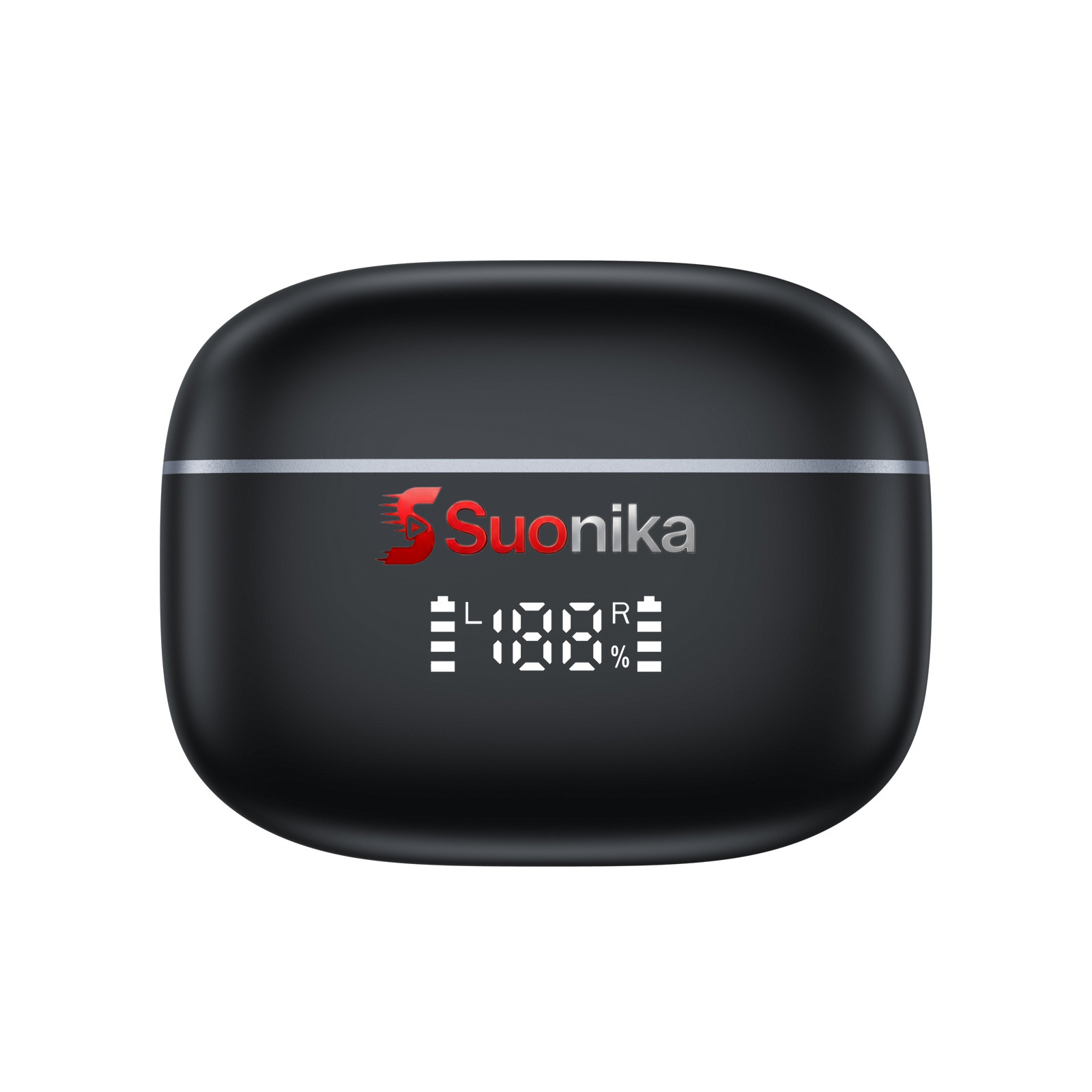 Suonika M20- Auricolari vero senza fili con cancellazione del rumore ,compatibili con Apple e Android, nuovo V5.4 con ANC- potente, perfetto palestra e lavoro.